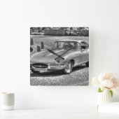 ジャガーE型 スクエア壁時計 (ホーム)