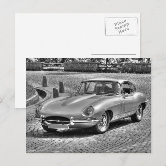 ジャガーE型 ポストカード (正面/裏面)