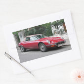 ジャガーE 長方形シール (封筒)