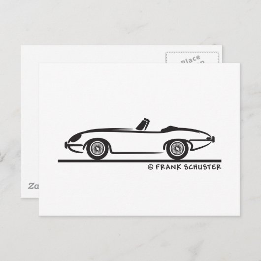 ジャガーE-Type ポストカード (正面/裏面)