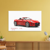 ジャガーF型2014 キャンバスプリント (インサイチュ (リビング))