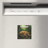 ジャガーinヤスニ国立公園エクアドル マグネット (インサイチュ (食洗機))