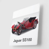 ジャガーSS100 スクエア壁時計 (傾斜)