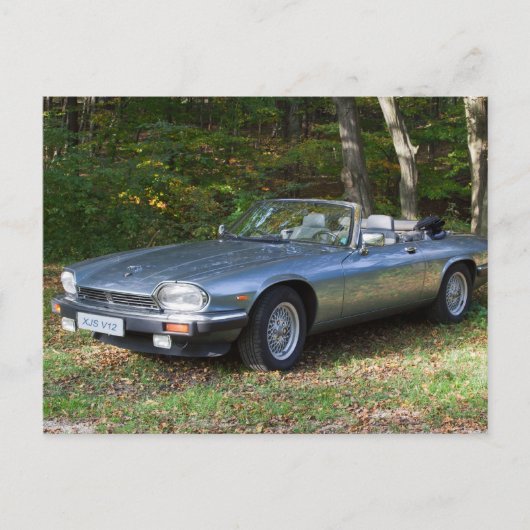 ジャガーXJS V12カブリオレ ポストカード (正面)