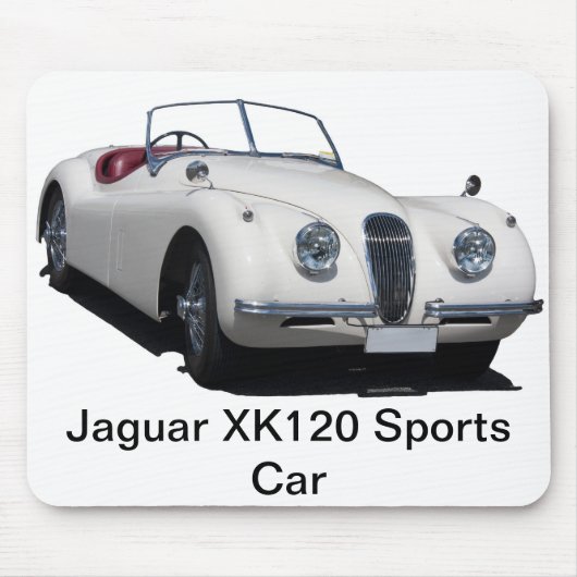 ジャガーXK120のスポーツ・カー マウスパッド (正面)