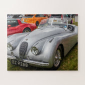 ジャガーXK120コンバーチブルスポーツカー ジグソーパズル (横)