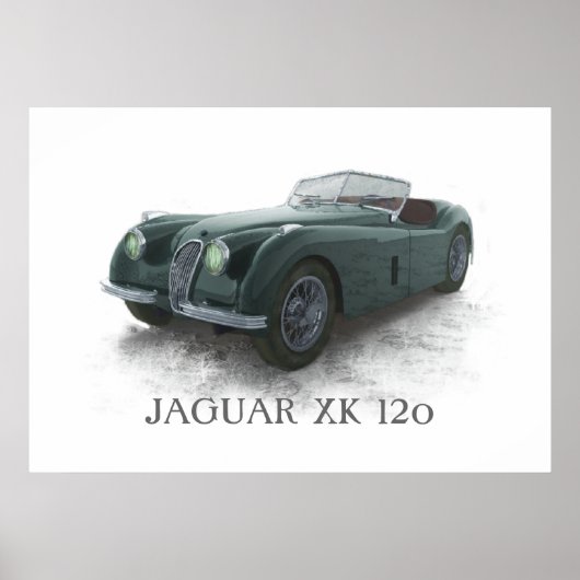 ジャガーXk120 ポスター (正面)