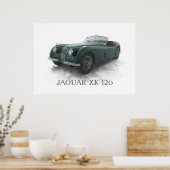 ジャガーXk120 ポスター (キッチン)