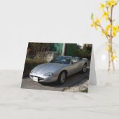 ジャガーXK8カブリオレ カード (黄色い花)