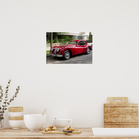 ジャガーXK 120 FHC ポスター (キッチン)