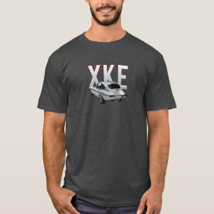 ジャガーXKEの背面図 Tシャツ