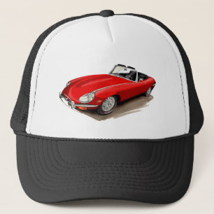 ジャガーXKEの赤車 キャップ
