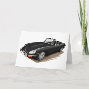 ジャガーXKEの黒い車 カード