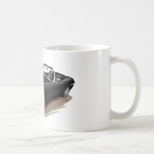 ジャガーXKEの黒い車 コーヒーマグカップ