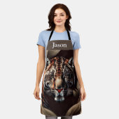 ジャガ威厳のあるール – ジャングルの王 エプロン (着用した状態)