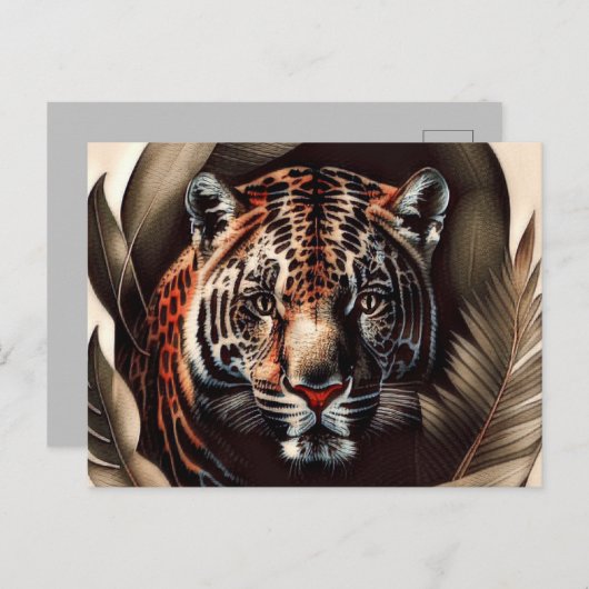 ジャガ威厳のあるール – ジャングルの王 ポストカード (正面/裏面)