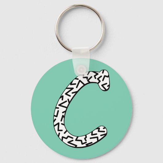 ジャギーC キーホルダー (正面)