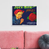 ジャクシバイトApple Crate LabelYakima, WA キャンバスプリント (インサイチュ (リビング))