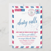 ジャクストンビルフロリダ軍隊の移動発表 招待状 (正面)