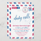 ジャクストンビルフロリダ軍隊の移動発表 招待状 (正面/裏面)