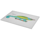 ジャクソンのカメレオン漫画イラストレーション カッティングボード (角)