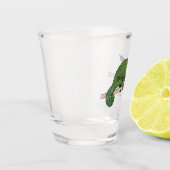 ジャクソンのカメレオン漫画イラストレーション ショットグラス (左)