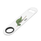 ジャクソンのカメレオン漫画イラストレーション スピード栓抜き (正面アングル)