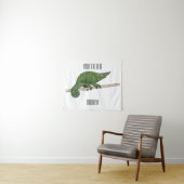 ジャクソンのカメレオン漫画イラストレーション タペストリー (インサイチュ(横))