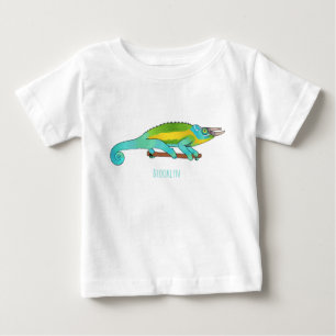 ジャクソンのカメレオン漫画イラストレーション ベビーTシャツ