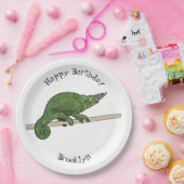 ジャクソンのカメレオン漫画イラストレーション ペーパープレート (パーティー)