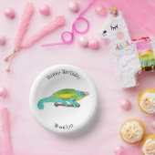 ジャクソンのカメレオン漫画イラストレーション ペーパーボウル (パーティー)