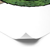 ジャクソンのカメレオン漫画イラストレーション ポスター (コーナー)