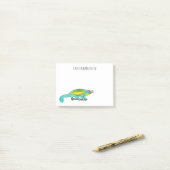 ジャクソンのカメレオン漫画イラストレーション ポストイット (デスク上)