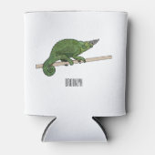 ジャクソンのカメレオン漫画イラストレーション 缶クーラー (正面)