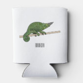 ジャクソンのカメレオン漫画イラストレーション 缶クーラー (裏面)