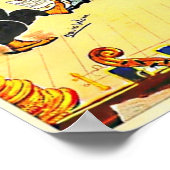 ジャクソンのブーツ&ハットのためのウェイン広告のヴィンテージ猫 ポスター (角)