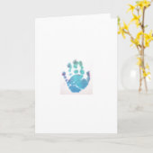 ジャクソンの手のプリント カード (黄色い花)