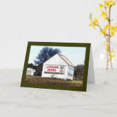 ジャクソンは前方の新しいミルクを耕作します! 広告 カード (黄色い花)