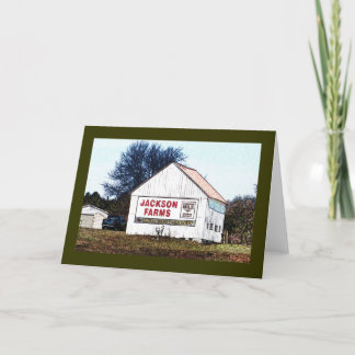 ジャクソンは前方の新しいミルクを耕作します! 広告 カード