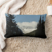 ジャクソングレイシャーオーバービューアットグレイシャーナショナルパーク ランバークッション (ブランケット)