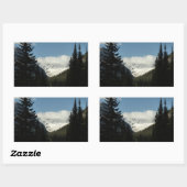 ジャクソングレイシャーオーバービューアットグレイシャーナショナルパーク 長方形シール (シート)