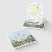 ジャクソンスクエアジャクソンスクエアコースターニューオーリンズ ストーンコースター (横)