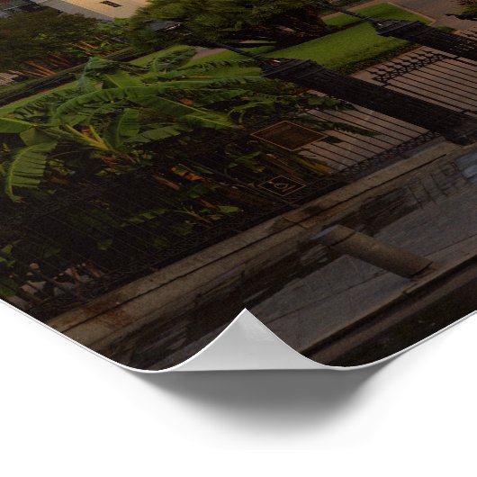 ジャクソンスクエアセントルイスカテドラルニューオーリンズ ポスター (角)