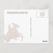 ジャクソンスクエア、ニューオーリンズ、ロサンゼルス ポストカード (裏面)