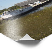 ジャクソンハーバーコマーシャル魚釣りボート フォトプリント (角)