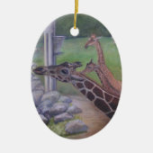 ジャクソンビルの動物園のオーナメントの時間を食べ物を与えること セラミックオーナメント (正面)