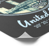 ジャクソンビルシティー – フロリダヴィンテージ ポスター (角)