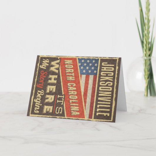 ジャクソンビルノースカロライナ カード (正面)