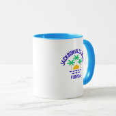 ジャクソンビルビーチフロリダコーヒーマグ マグカップ (正面右)