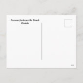 ジャクソンビルビーチフロリダ シーズンポストカード (裏面)